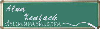 Alma Kenfack Visitenkarte
